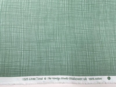Linea Texture Green 100% Quilt Cotton 34" By WOF - Image 1 of 2