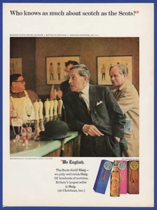 Vintage 1965 HAIG & HAIG Scotch Whisky Alcohol Restaurant Decor Print Ad 60's - Picture 1 of 1