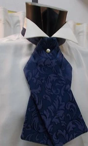 CRAVATTONI CERIMONIA CARLO PIGNATELLI ASCOT ELEGANTE UOMO SPOSO PAPILLON - Imagen 1 de 3