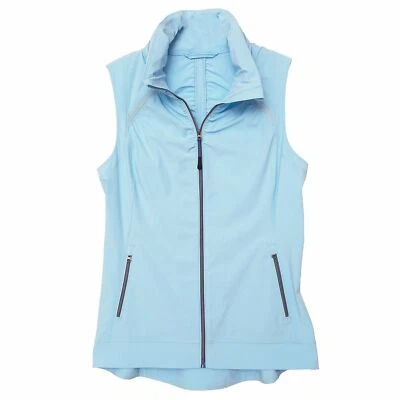 CHALECO FRUNCIDO TEJIDO ELÁSTICO ACTIVO MANDARINA SELECCIONAR COLOR Y TALLA NUEVO Foto 1 de 4