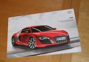 Audi R8 Coupe Brochure 2009 - 4.2 V8 & 5.2 FSI Including Prices & Options - Picture 1 of 1