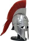 Corinthian Armour Helmet Medieval Greek Knight Spartan Helmet With Red Plume