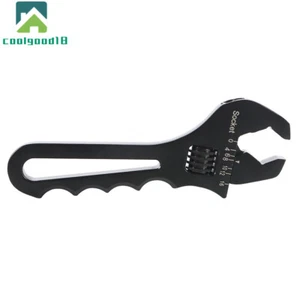 Adjustable Wrench Aluminum Tool Spanner 3AN-16AN for Hose End Fitting Black - Picture 1 of 12