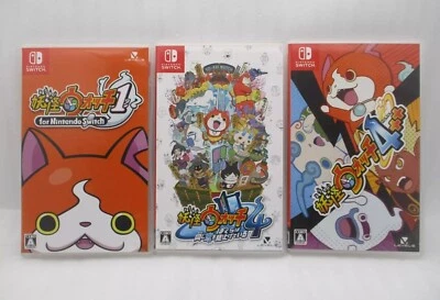 Yo-kai Watch 1, 4 & 4++ for Nintendo Switch 3Games set Japan import Yokai Watch - Image 1 of 4