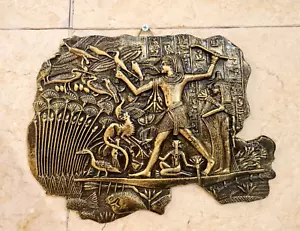Einzigartige an der Wand hängende Angelplatte: Darstellung des prächtigen Grabes von Khnumhotep - Bild 1 von 4