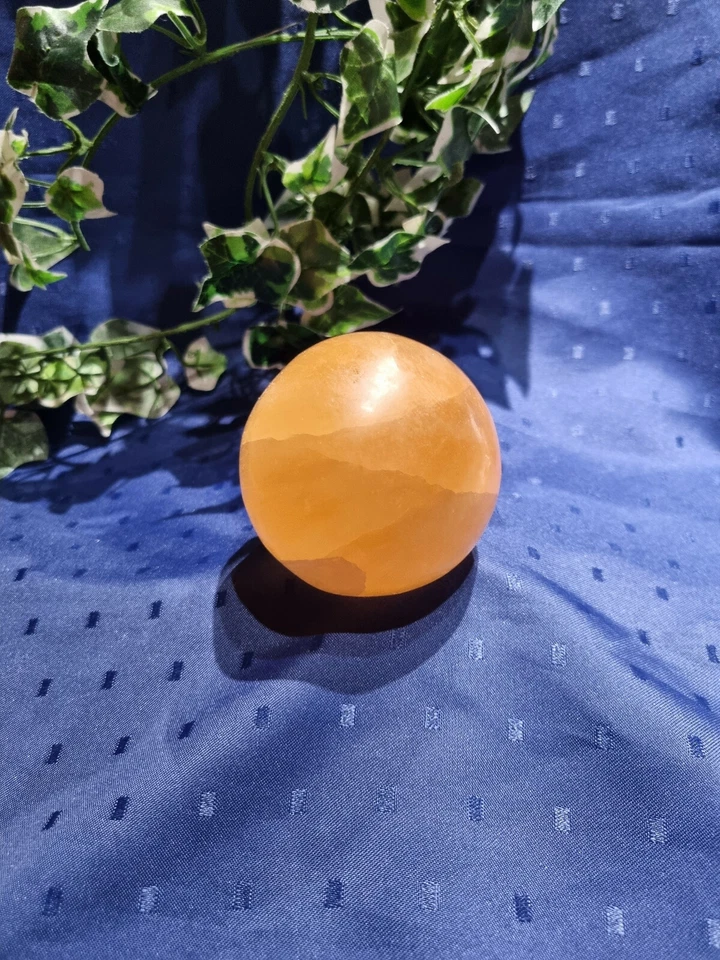 Selenit Edelstein Kugel Orange sehr schön ca. 72mm - Bild 1 von 1