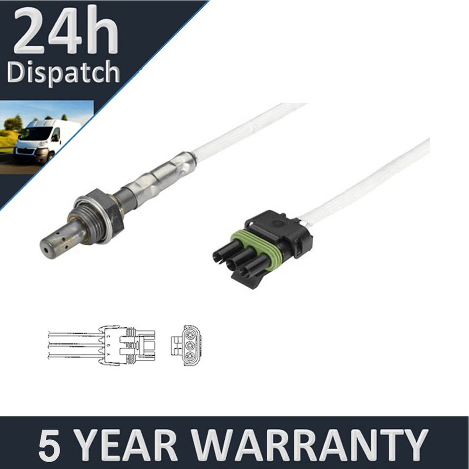 Adatto per Vauxhall Omega Frontera Lambda Sensore Ossigeno Anteriore Purevue 3 Fili - Immagine 1 di 1
