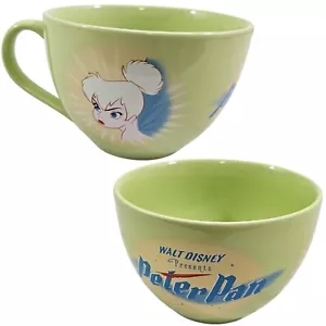 Disney Store Peter Pan Tinker Bell Oversize Verde 20 oz tazza tazza ceramica - Foto 1 di 17