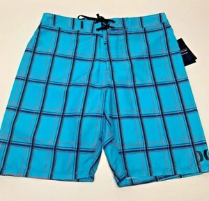 NWT NEW HURLEY MEN BLUE Puerto Rico 21" SWIM TRUNK BOARDSHORTS SHORTS SZ 31 - Imagen 1 de 5