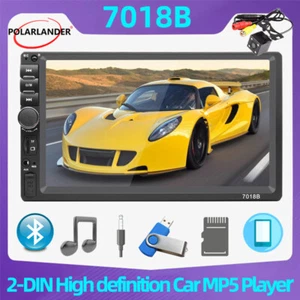 7" Touch Screen MP5 Player Bluetooth Car Stereo Radio 2 Din Mirror link Camera - Picture 1 of 15