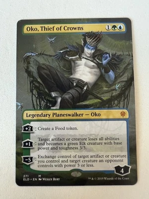 Oko, Thief of Crowns (Borderless) Throne of Eldraine Regular X1 NM - Image 1 of 2