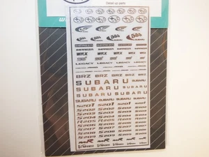 Sticker métal logo SUBARU 1/43 1/24 1/18 WRX 555 BRZ Varis R4R Impeza STi Legacy - Picture 1 of 4
