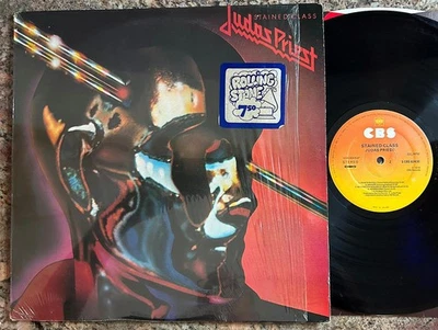 JUDAS PRIEST~STAINED CLASS~1978 UK FIRST PRESS~SHRINK W/HYPE STKR PHOTO SLV~NM- - Image 1 of 4