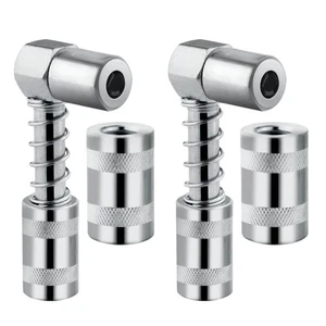 90 Degree Grease Coupler Adapter with Sleeves, 3 Jaw Angle Grease Fitting Too... - Picture 1 of 7