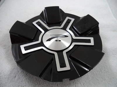 Platinum Wheels Gloss Black / Silver Custom Wheel Center Cap #  89-9292B - Image 1 of 4