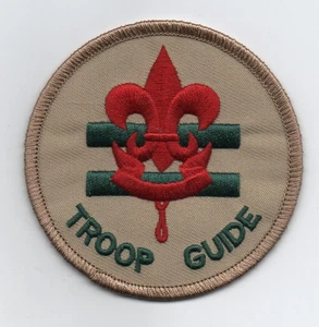 Troop Guide Patch (2025), Tan Brd, New "Scouting America" Backing, Mint! - Picture 1 of 2