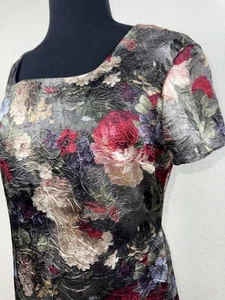 Vestido Vintage Molly Malloy Atado Trasero Para Mujer’s 6 Arrugas Floral Maxi Años 90 Grunge EE. UU. - Imagen 1 de 13