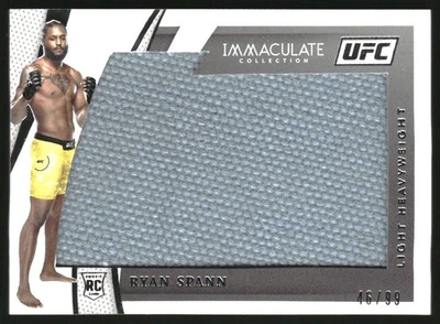 2021 Immaculate Collection UFC Fight Mat Memorabilia #30 Ryan Spann /99 - Image 1 of 2