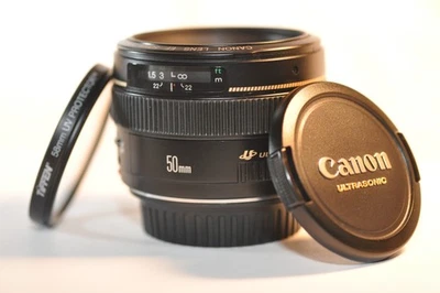 Canon EOS EF 50mm f/1.4 USM IS FX PRIME lens NICE for EOS A2 T8 90D 7D 5D 6D 1D - Image 1 of 4