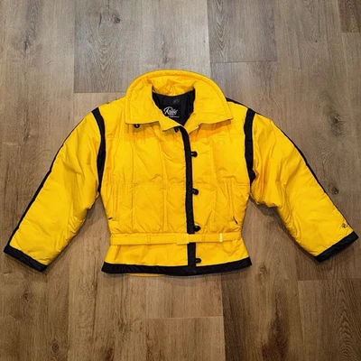 Винтажный 70-х 80-х годов Roffe лыж куртка утка вниз заполнить Apres снег кролик пальто женщин средний - Изображение 1 из 4