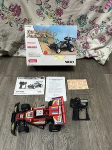 Nikko Turbo Panther II Boxed Remote Control Car RC 1/15 Scale Red (WORKING) - Picture 1 of 14
