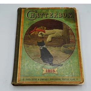Children's Book Chatterbox 1915 Poetry Stories Crafts Illustrations - Bild 1 von 7