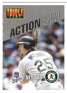 Triple Play Action #23 1993 Mark McGwire Oakland Athletics BV $1,50 - Imagen 1 de 1