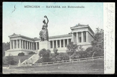 German Reich / Bavaria postcard 1899 ☀ Munchen & Pfronten - Ried cancel - Image 1 of 2