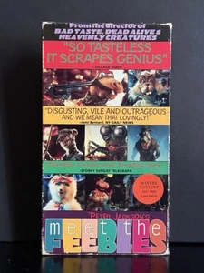 Meet the Feebles VHS RARE Horror VHS Dead Alive Prod. Unrated Peter Jackson - Picture 1 of 5
