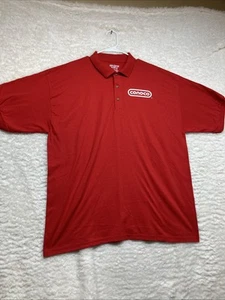 CONOCO Red Gildan Dry Blend Size XL Collared Pillover Short Sleeve - Picture 1 of 13