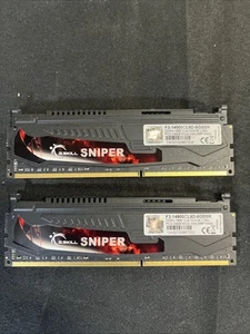 G Skill Sniper 4GB PC3-14900 DDR3 DIMM F3-14900CL9-4GBSR (F3-14900CL9D-8GBSR) - Picture 1 of 2