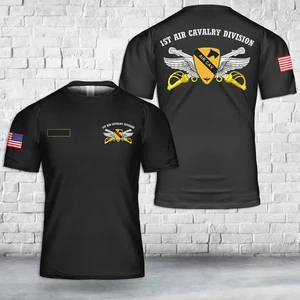 Custom Name US Army 1st Air Cavalry Division T-Shirt 3D - Picture 1 of 2