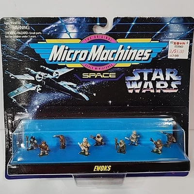 Vintage 1996 Star Wars Micro Machines MOC Ewoks Figure Set Galoob 66076 - Image 1 of 4