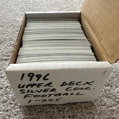 1996 Upper Deck 银色足球全套 1-225 Favre Barry Sanders Deion NFL — 第 1/2 张图片