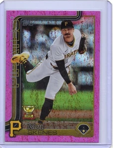 2025 Topps Serie 1 - Paul Skenes #98 Rosa Holo Foil Pittsburgh Pirates - Imagen 1 de 2