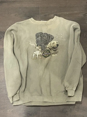 Sudadera de Colección Años 90 FIELDMASTER Cuello Redondo Para Hombre XL Hecha en EE. UU. Perros Foto 1 de 4