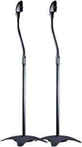 Monoprice Satellite Speaker Floor Stands - Black (Pair) Supports Up to - Picture 1 of 4