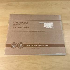 Catalogo vintage Oklahoma di mappe topografiche e altre pubblicate gennaio 1988 - Foto 1 di 3