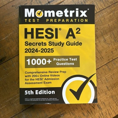 HESI A2 Secrets Study Guide [5th Edition] 2024-2025 (Paperback, 2023) NEW - Image 1 of 4
