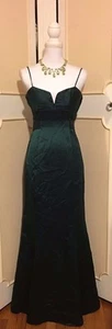 LAUNDRY SHELLI SEGAL FULL LENGTH MAXI SATIN EVENING GOWN W BOW BACK~6 /SMALL WOW - Picture 1 of 7