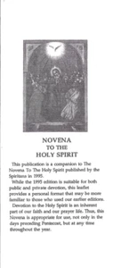 9 DAY NOVENA TO THE HOLY SPIRIT PAMPLET - Picture 1 of 2