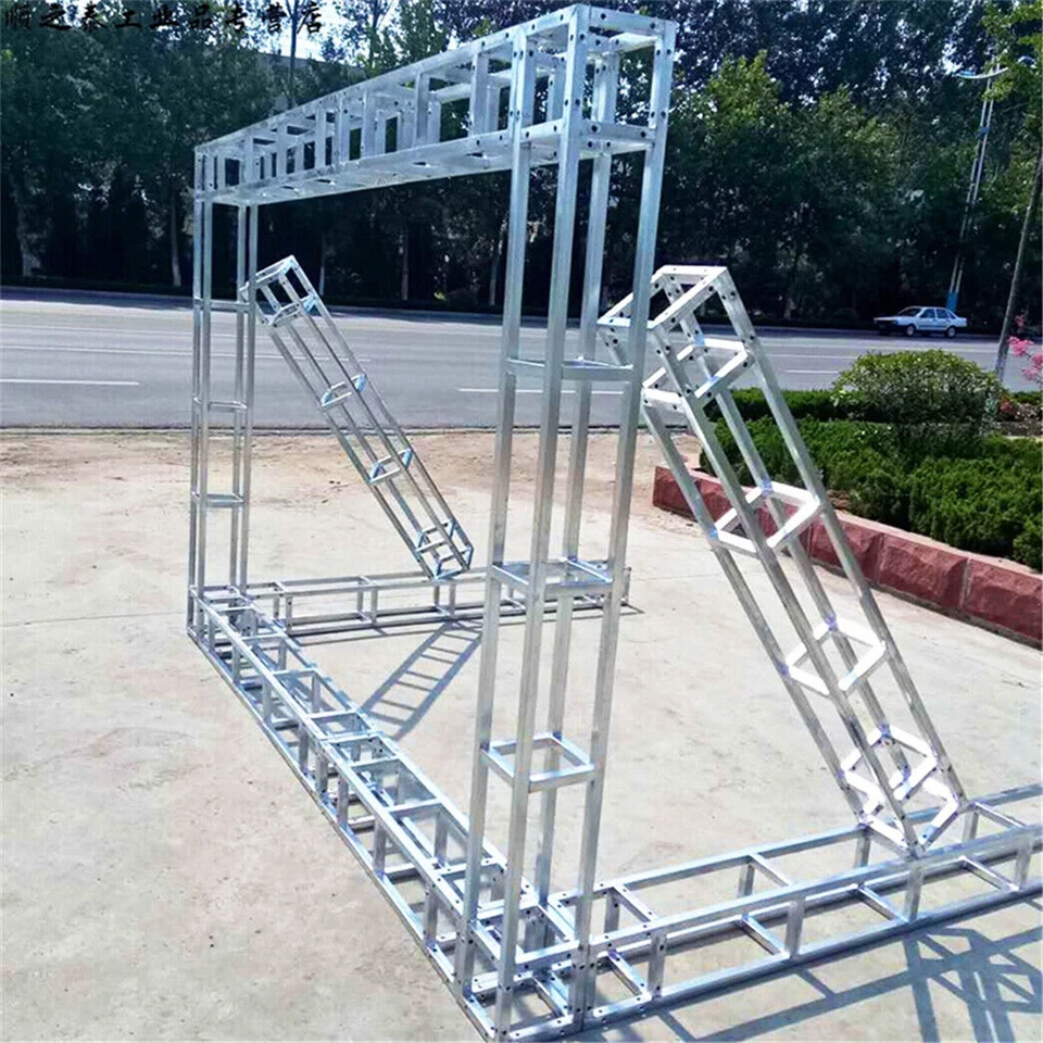 3Pack Square Lighting Truss Bridge Stand DJ Disco Party Light Rig Trussing Stage - Image 1 of 4