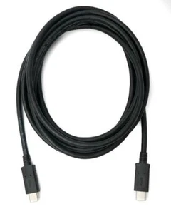 USB 3.1 Cable 3 M Type C Plug To Plug Adapter IN Black - Zdjęcie 1 z 4