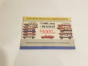 AMC Jeep Renault - Auto Show Special Celebration Offer 1985 - Picture 1 of 3
