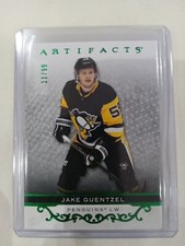 Jake Guentzel 2021-22 Upper Deck Artifacts Emerald 11/99 #128 Pittsburgh