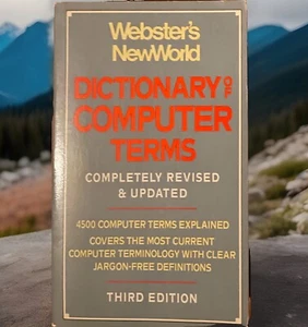 Webster's New World Dictionary of Computer Terms📚Third Edition Paperback Book - Picture 1 of 12