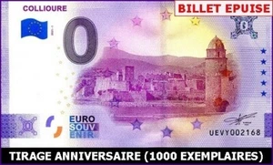 UEVY / COLLIOURE / BILLET 0 € / NULL EURO-SCHEIN 2021-1* - Picture 1 of 1