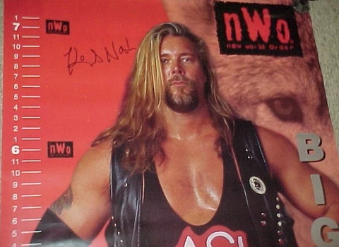 KEVIN NASH Big Sexy NWO Wrestling~ Growth Chart Measure Kids HUGE POSTER 75x32" Cover