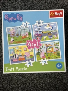 Kinder Peppa Pig 4x Puzzle 35,48,54,70 Teile - Bild 1 von 4