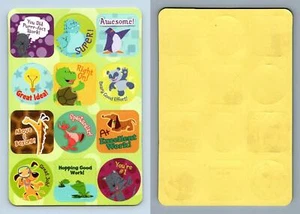 Playskool - Pre K-K Flash Card 12 Stickers - Picture 1 of 1